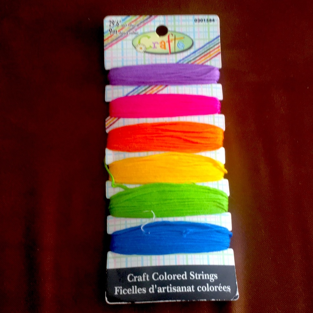 🔥NWOT🔥Multi Purpose Craft Colored Strings 29’6” Each Colour
